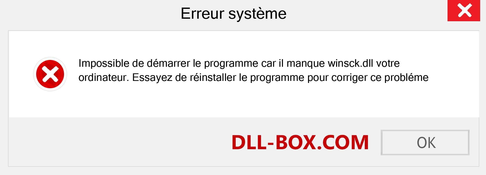 Le fichier winsck.dll est manquant ?. Télécharger pour Windows 7, 8, 10 - Correction de l'erreur manquante winsck dll sur Windows, photos, images